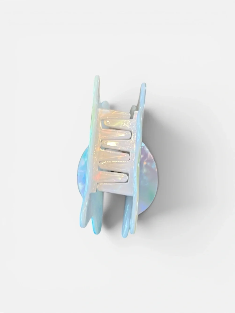 Iridescent Ghost Claw Clip